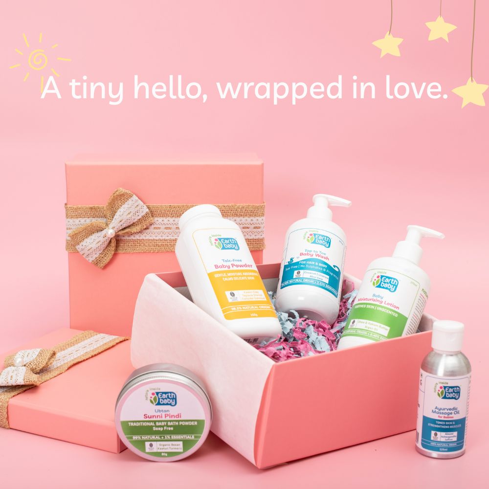New Arrival 5 PCS Newborn Baby Gift Box With Massage Oil And Wash