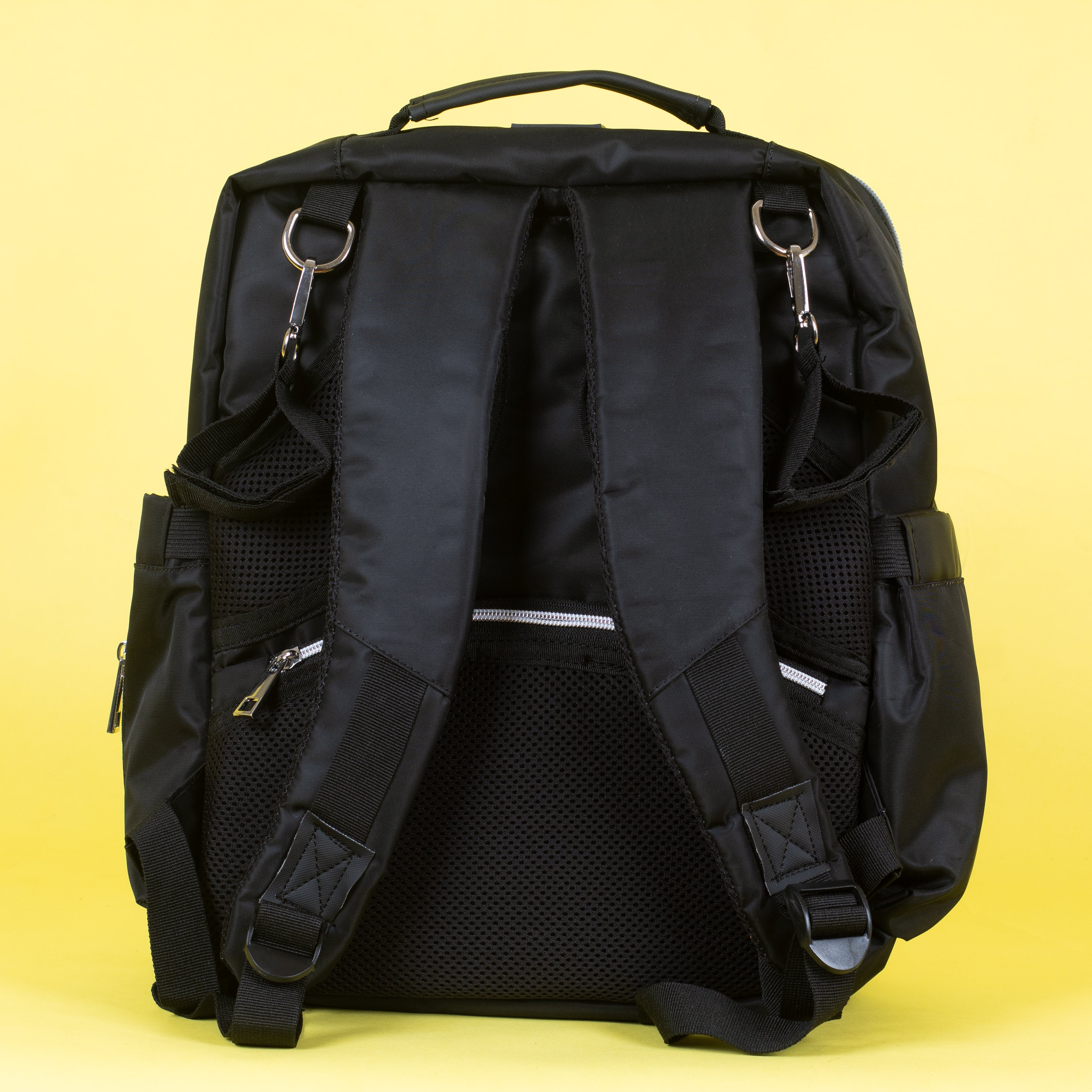  Ebony Black Diaper Bag Waterproof Travel Backpack
