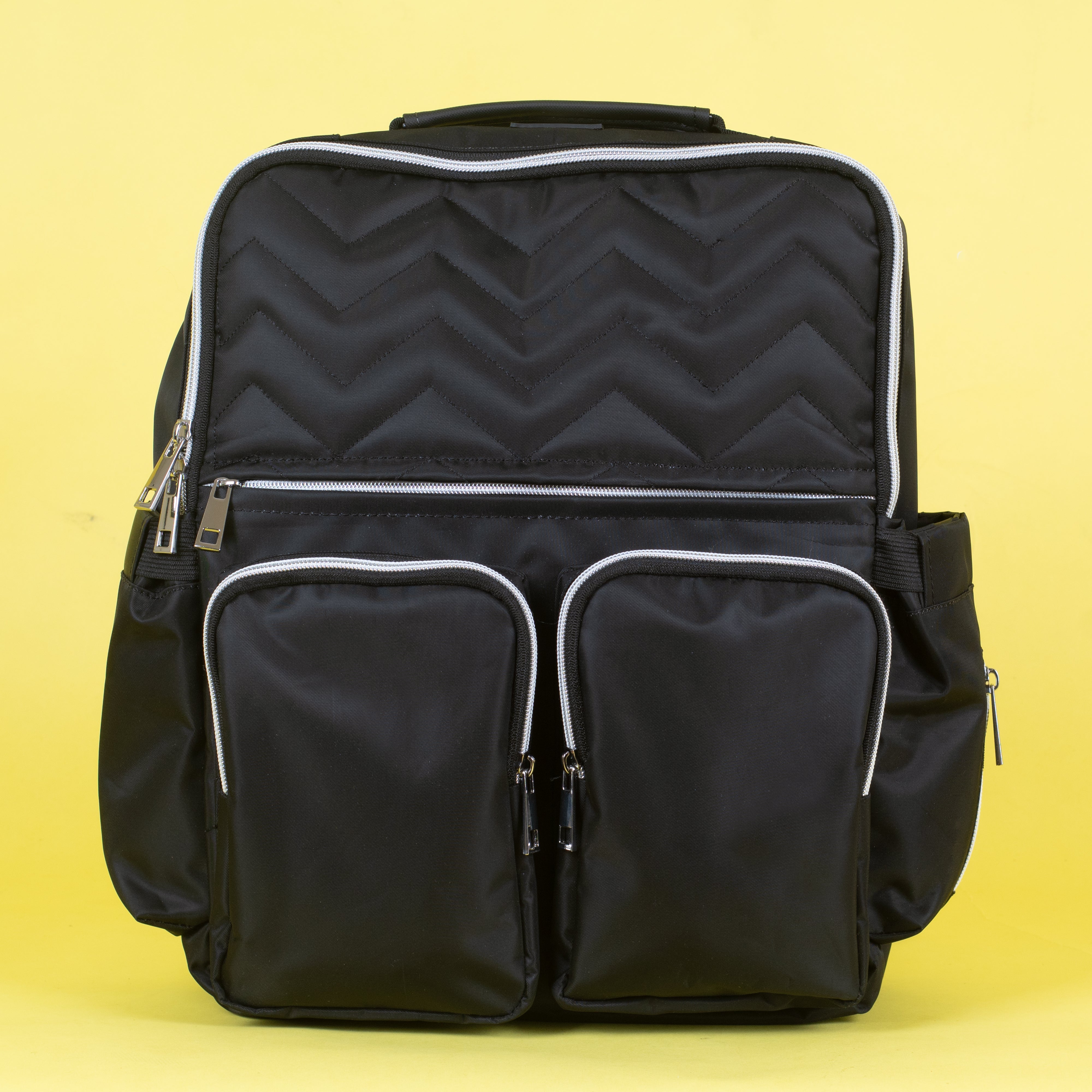  Ebony Black Diaper Bag Waterproof Travel Backpack