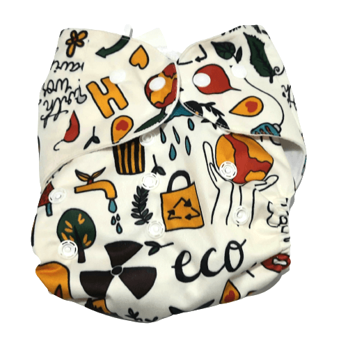 Eco Friendly Print Waterproof Reusable Cloth Diaper For Babies