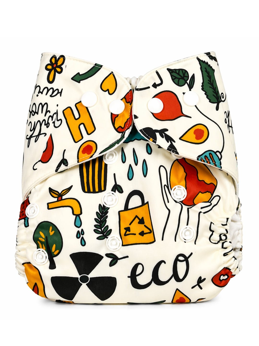 Eco Friendly Print Waterproof Reusable Cloth Diaper For Babies