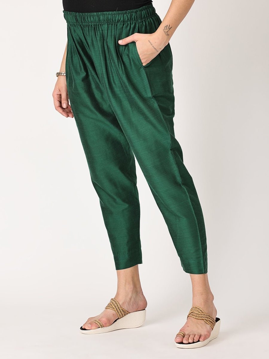  Eden Green Embroidered Maternity and Nursing Kurta Set Green