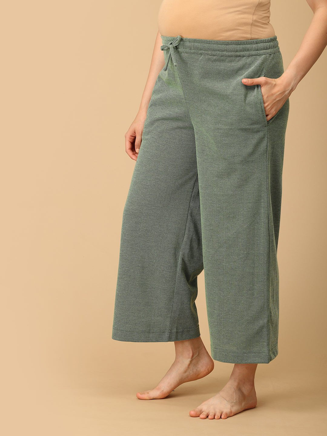  Evergreen Ease Maternity and Nursing Pajama Set Green