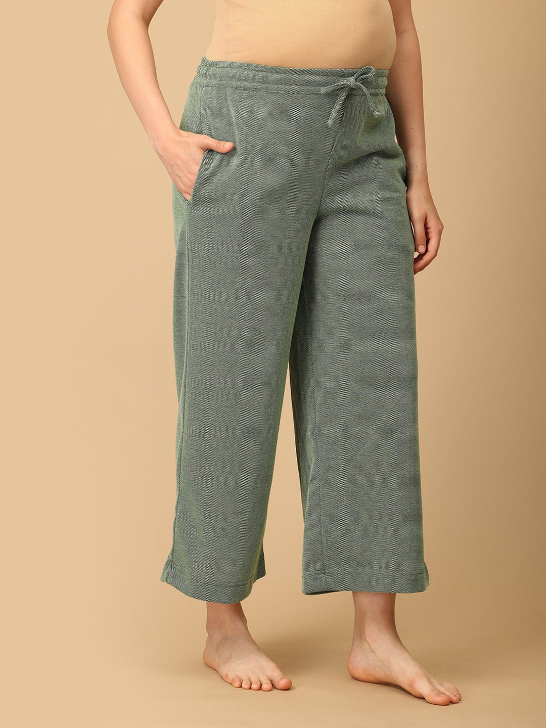  Evergreen Ease Maternity and Nursing Pajama Set Green