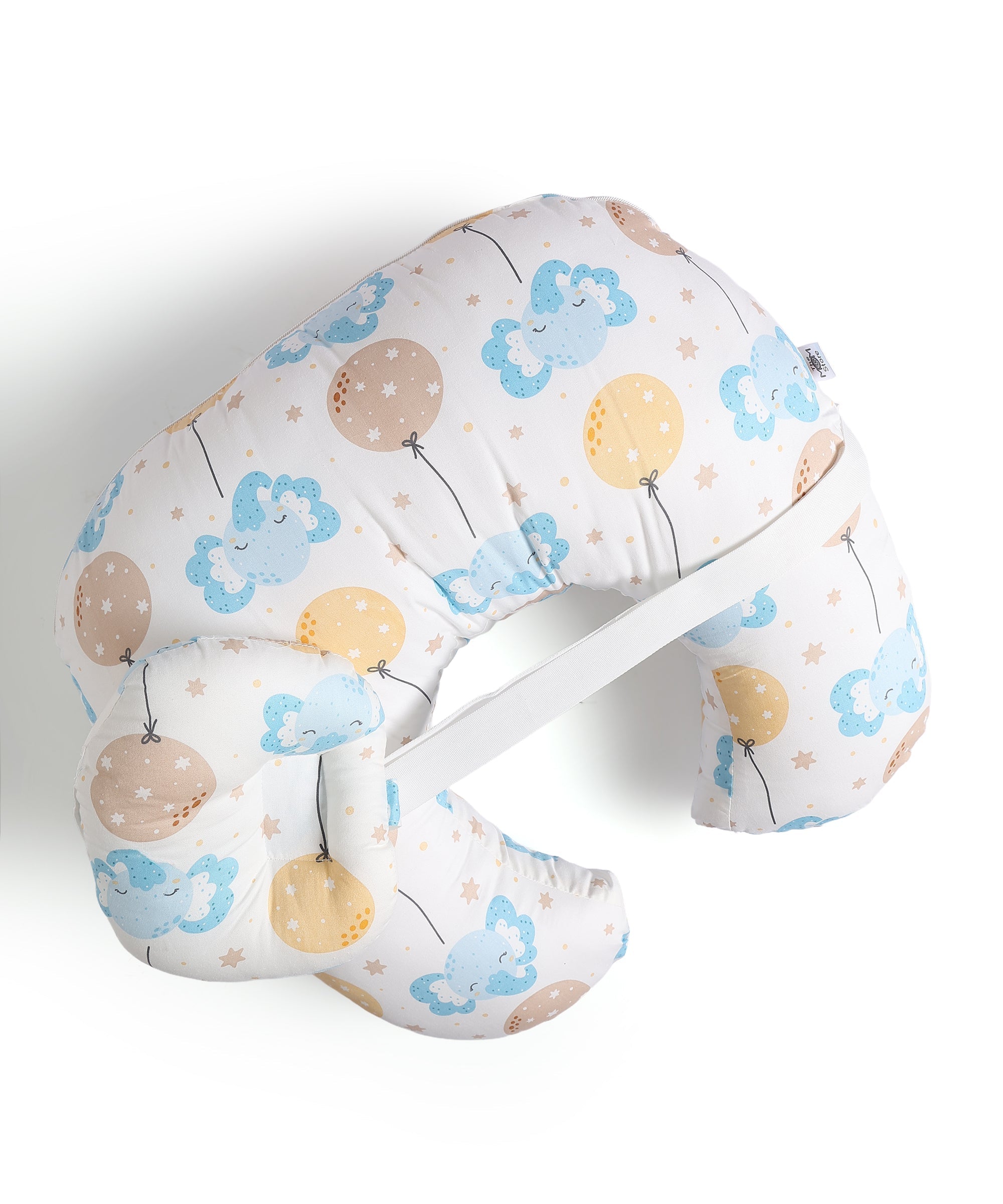  Adventure Club Extra Large Nursing and Feeding Pillow White