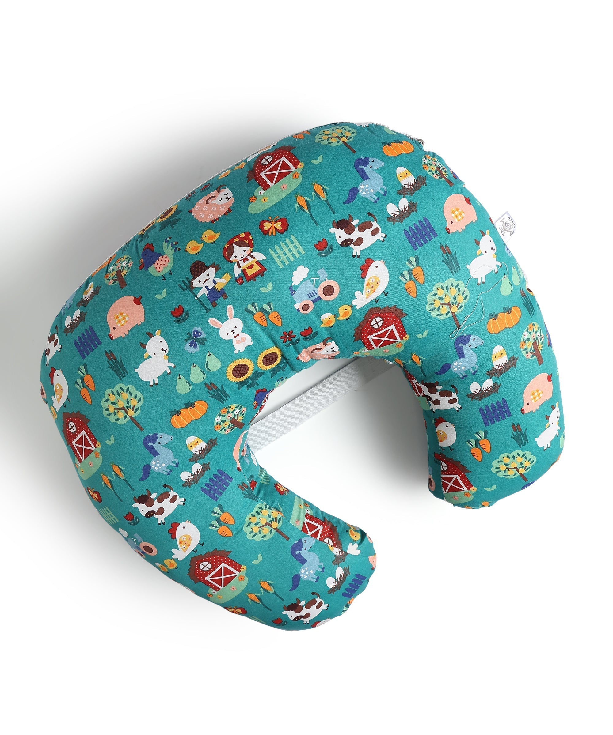  My Little Farm Extra Large Nursing and Feeding Pillow Teal