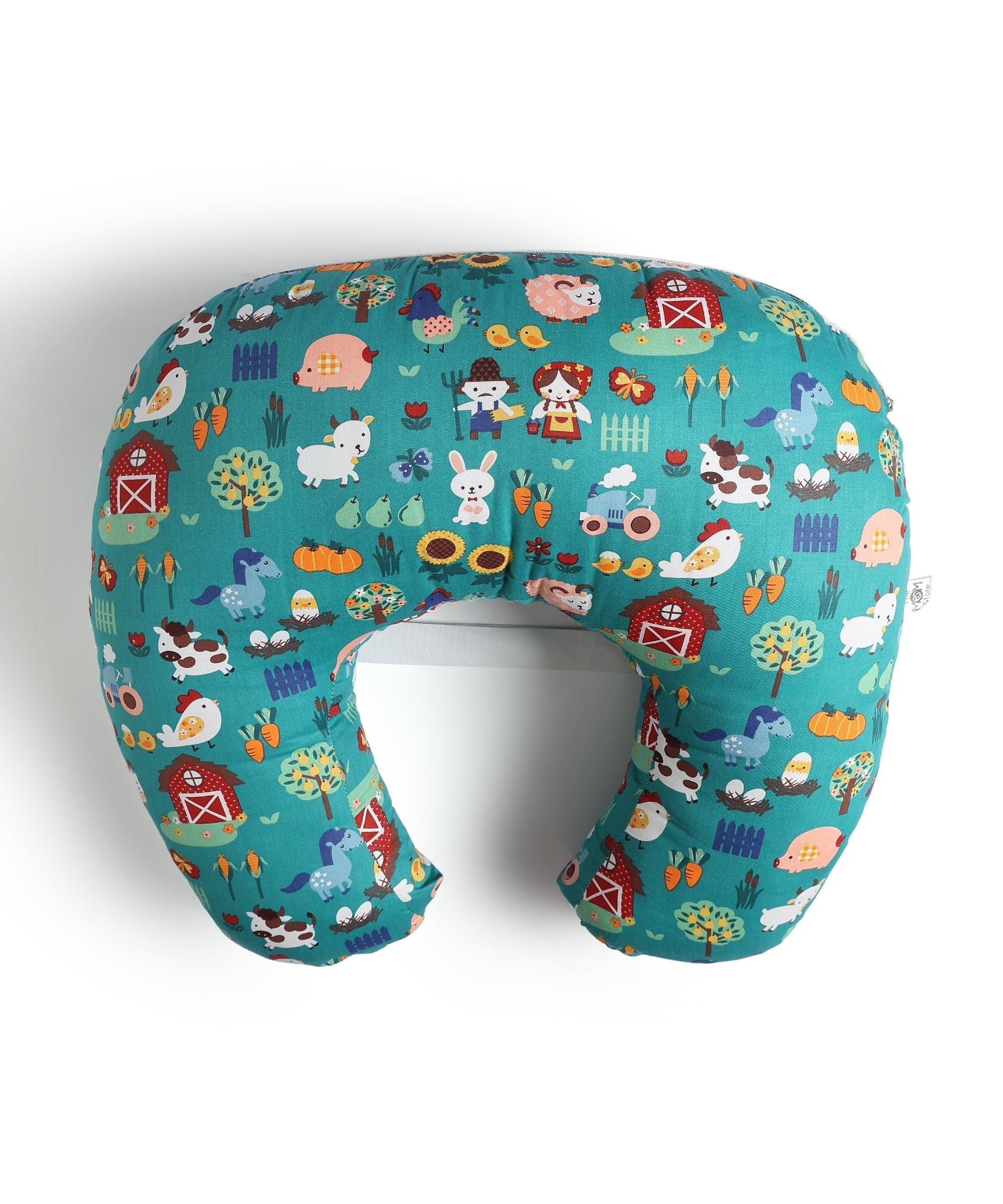  My Little Farm Extra Large Nursing and Feeding Pillow Teal