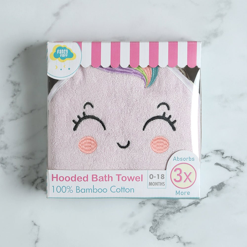 Unicorn Bamboo Cotton Hooded Baby Towel With Animal Face Hood