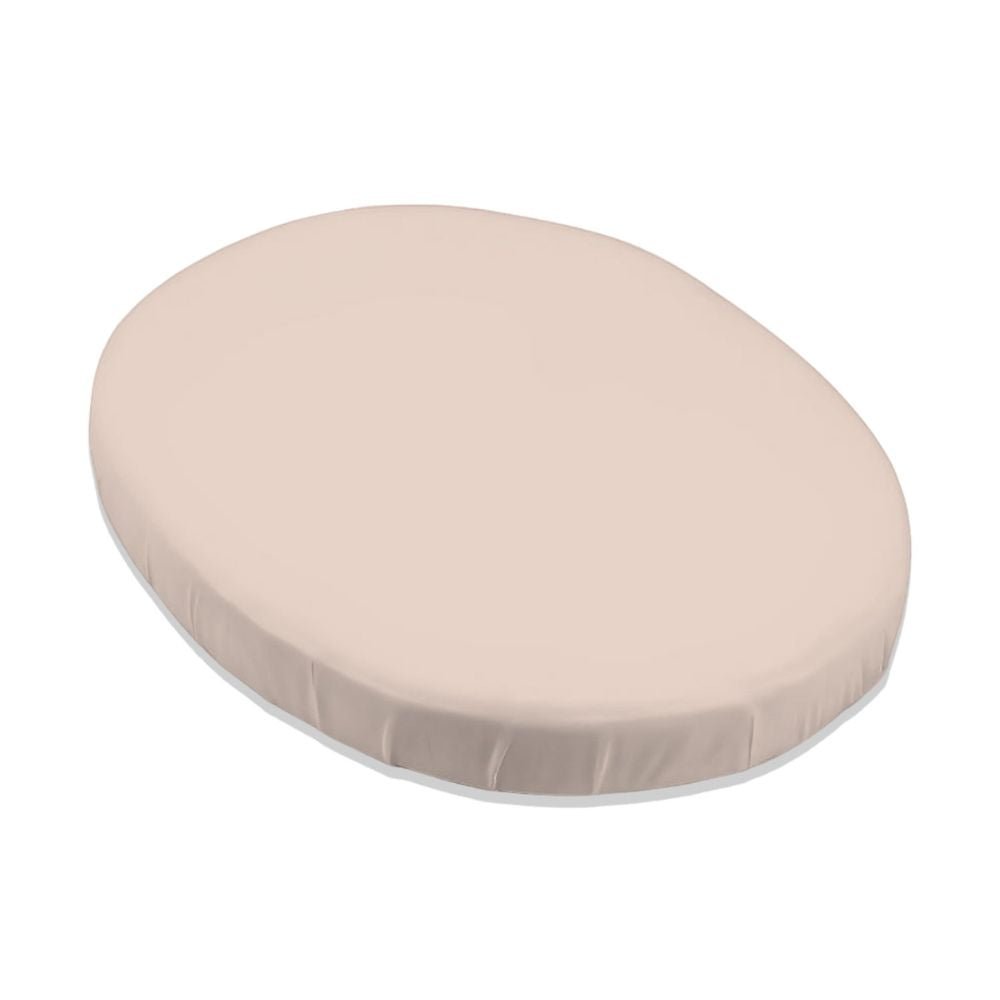 Cream Fancy Fluff 1 PC Kids Organic Cotton Fitted Sheet For Stokke Sleepi Mini