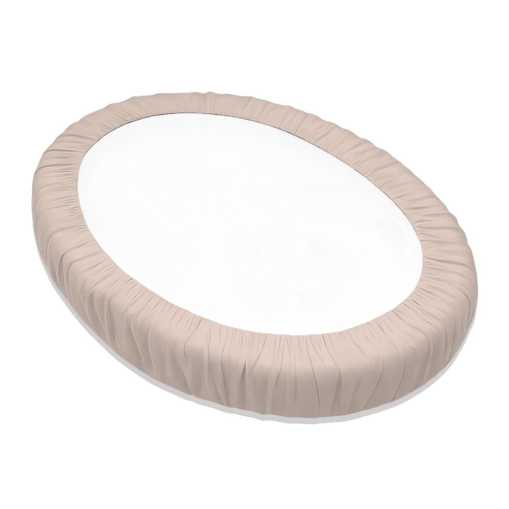 Cream Fancy Fluff 1 PC Kids Organic Cotton Fitted Sheet For Stokke Sleepi Mini