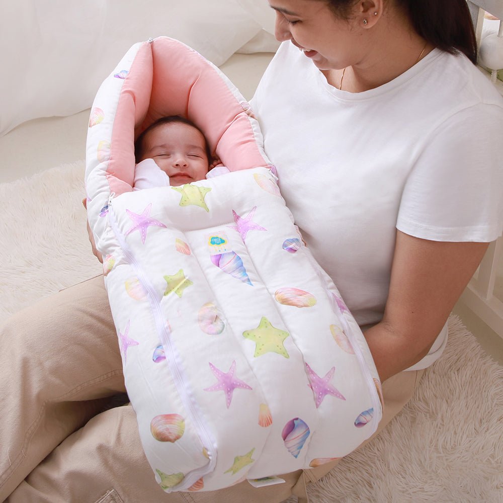 Sea Fantasy Organic Cotton Portable Baby Nest For Babies