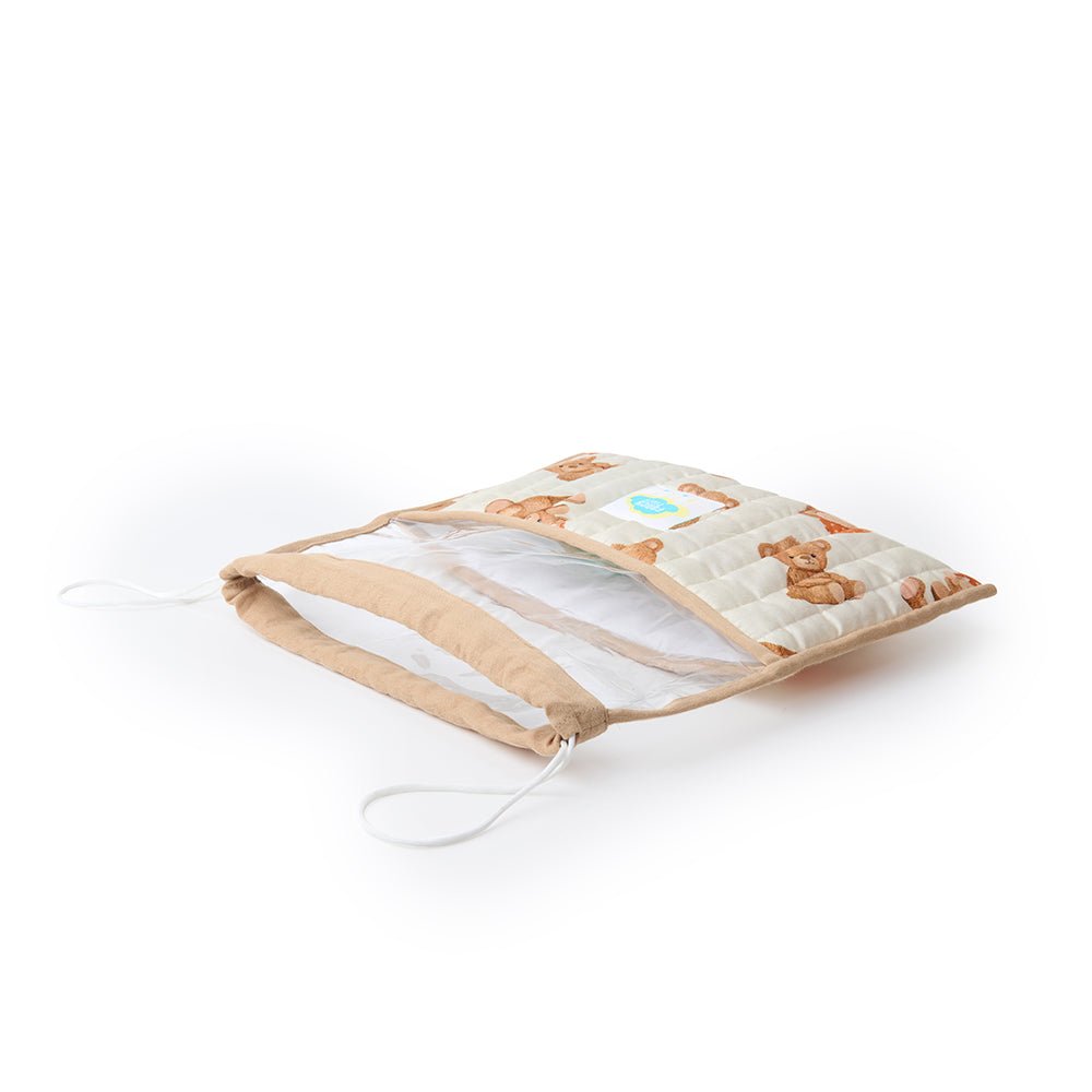 Fancy Fluff Organic Shoe Bag Cuddle Bear 12x12in 0.33lb