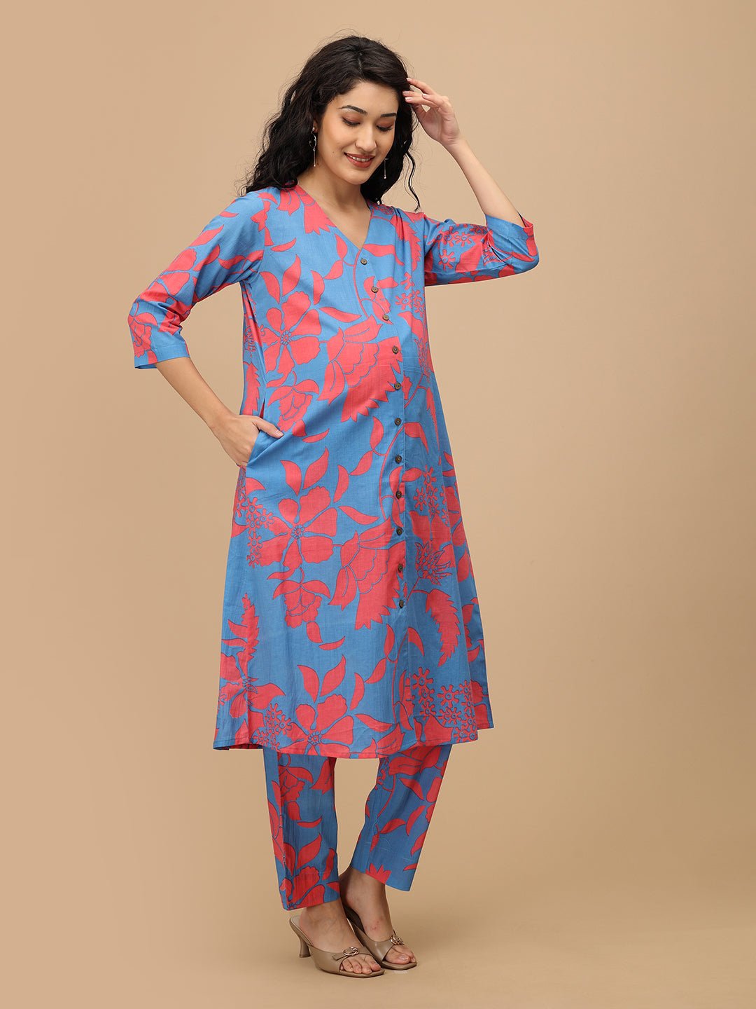  Feelin' Blue-ming Maternity and Nursing Co Ord Set Blue