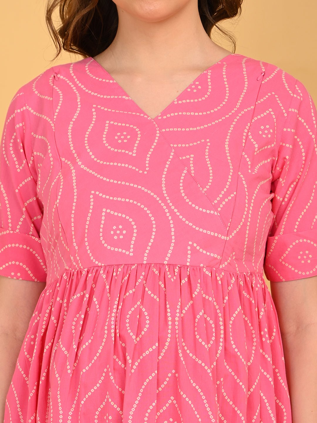  Flamingo Flirt Maternity and Nursing Dress Pink