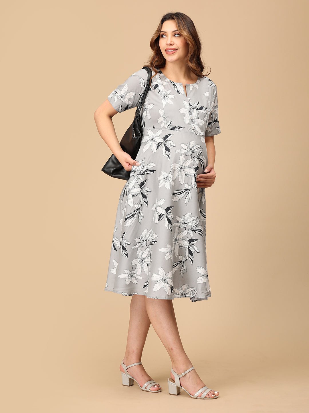  Fleur de Grey Maternity and Nursing Dress Multi
