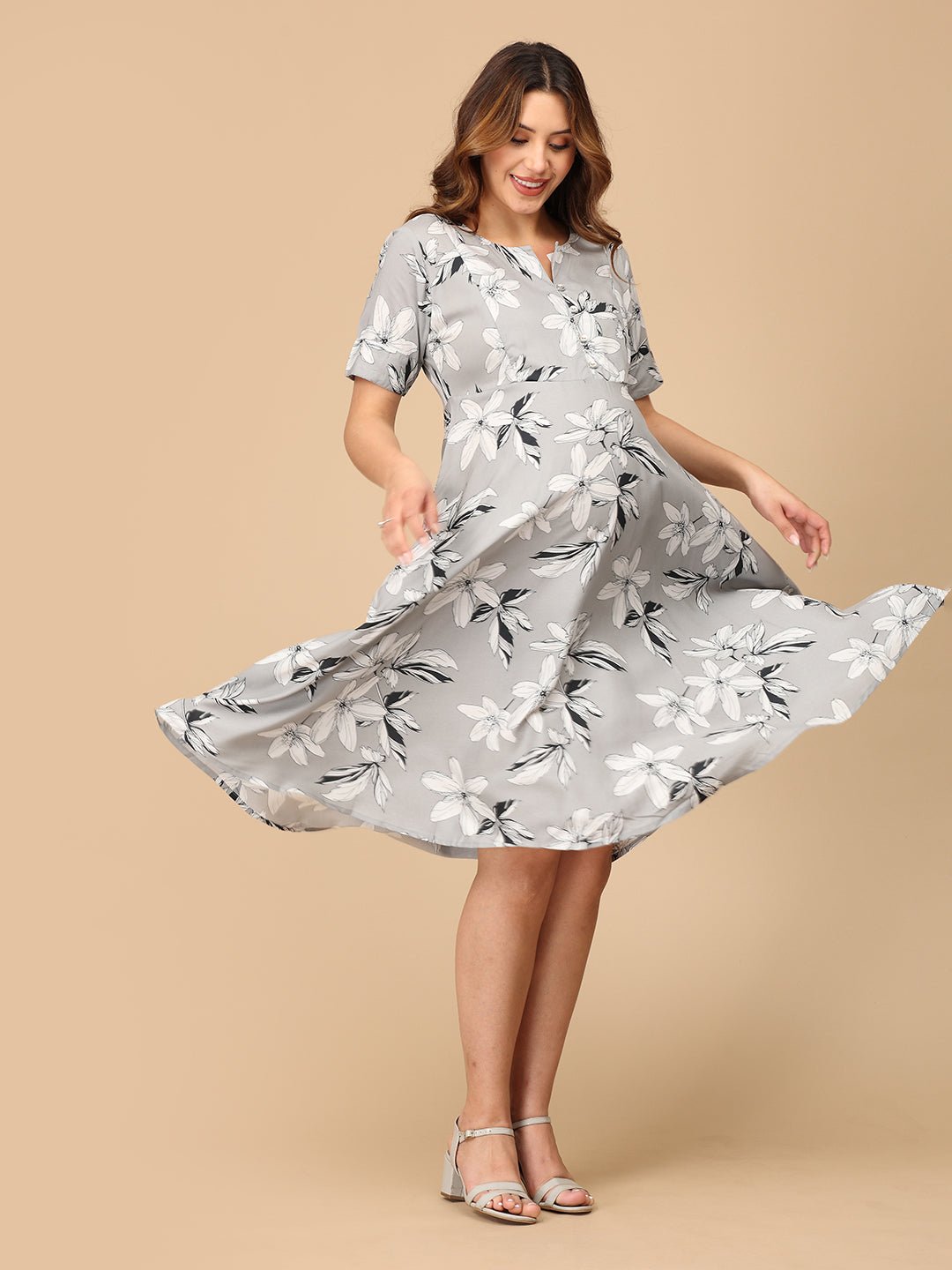  Fleur de Grey Maternity and Nursing Dress Multi