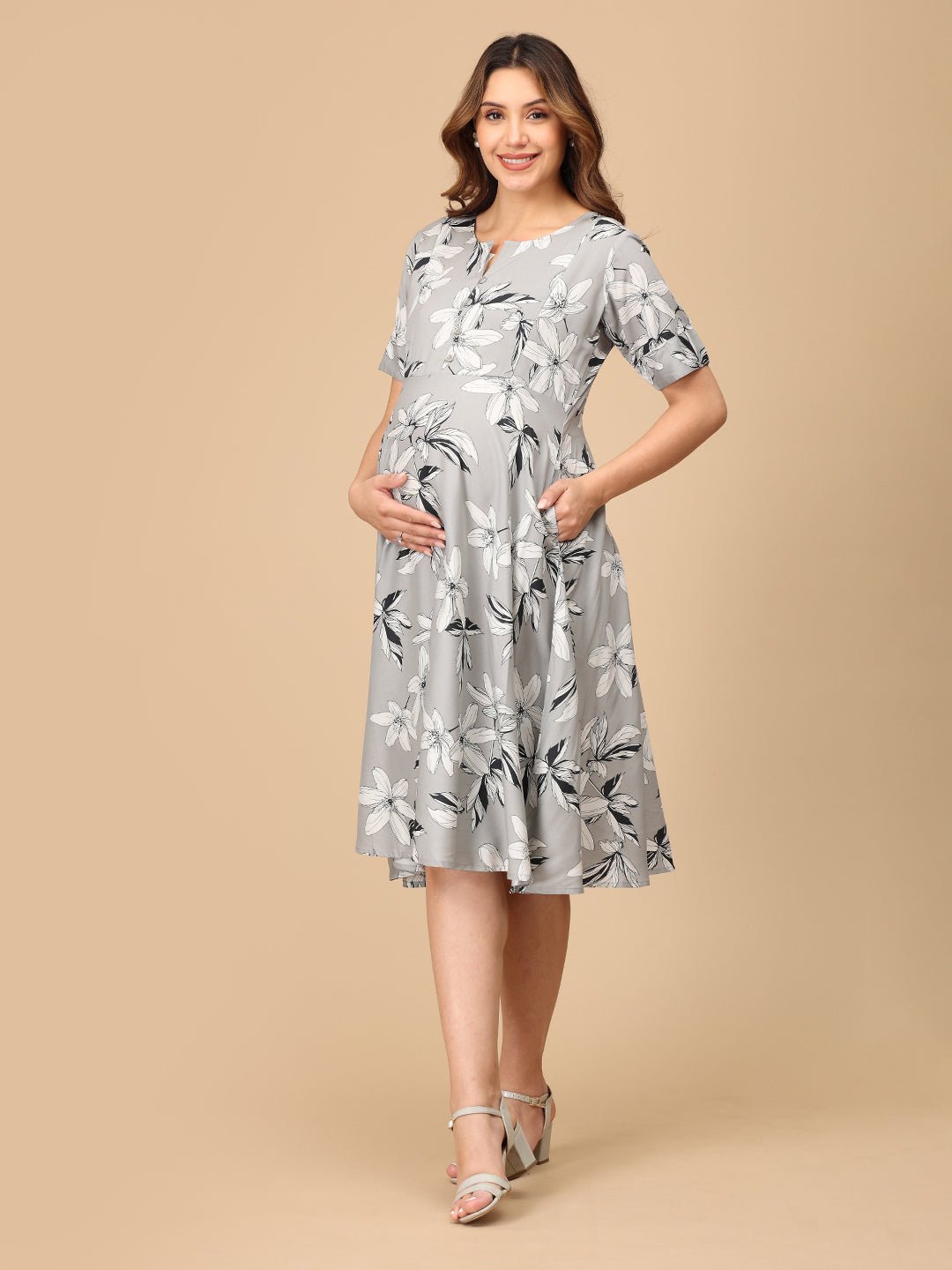  Fleur de Grey Maternity and Nursing Dress Multi