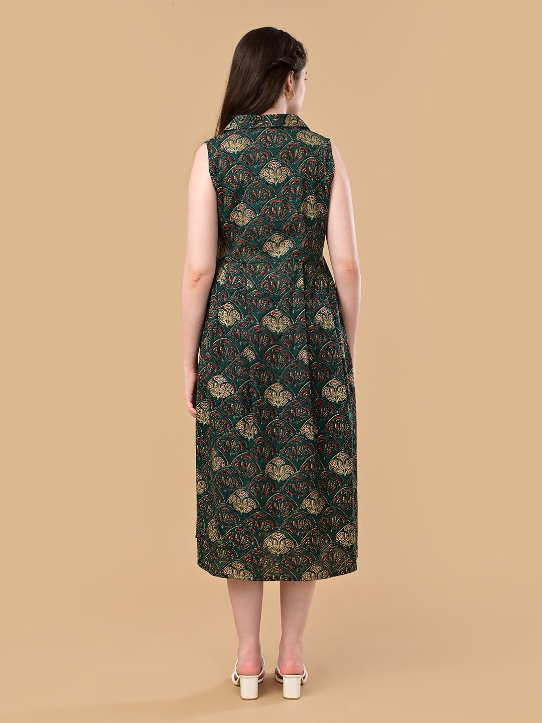  Forest Enchantment Maternity and Nursing Dress Green