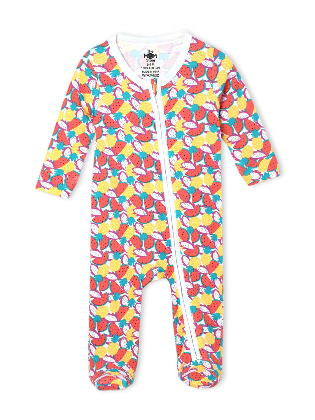 Fruitilicious Infant Zipper Romper