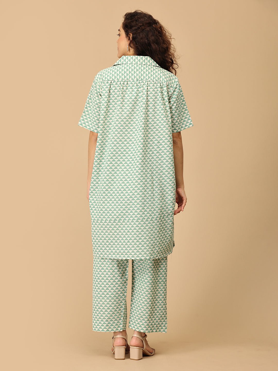  Geo-Mint-ry Maternity and Nursing Co Ord Set Green