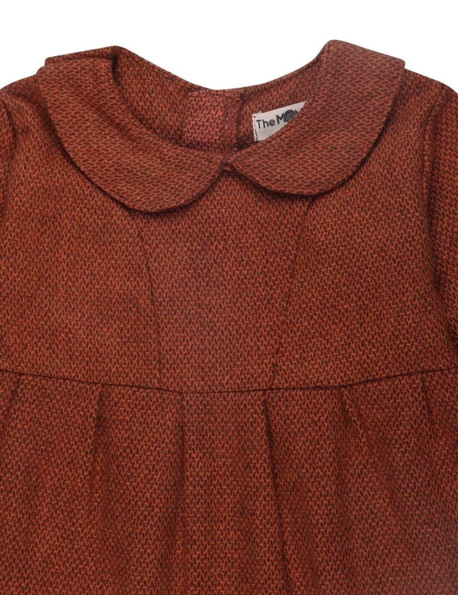 Ginger Spice Girls Flannel Dress With Brown Leggings
