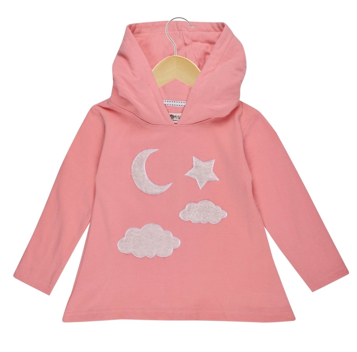 Moon Christmas Magic Girls Hooded Sweater Dress
