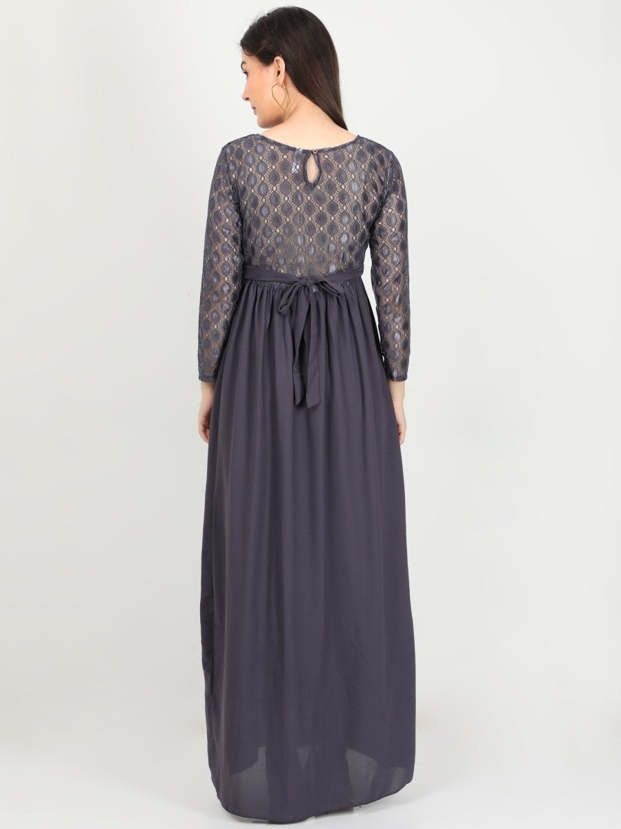  Glamorous Maternity Gown Grey