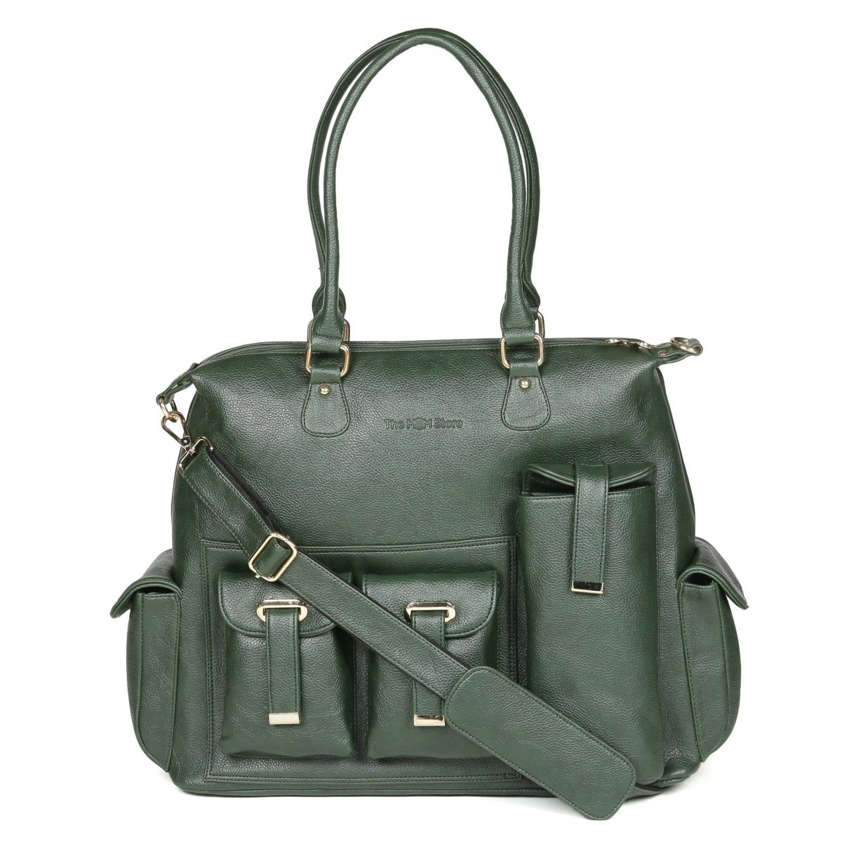  Glamorous Ivy Premium Diaper Handbag Laptop Sleeve Green