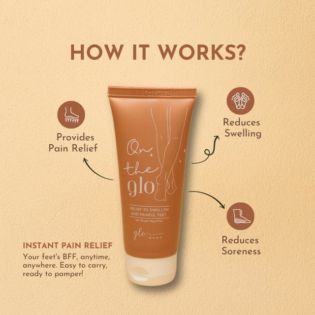 GLO Mama Pregnancy Foot Relief Cream Swelling & Pain Relief 50g