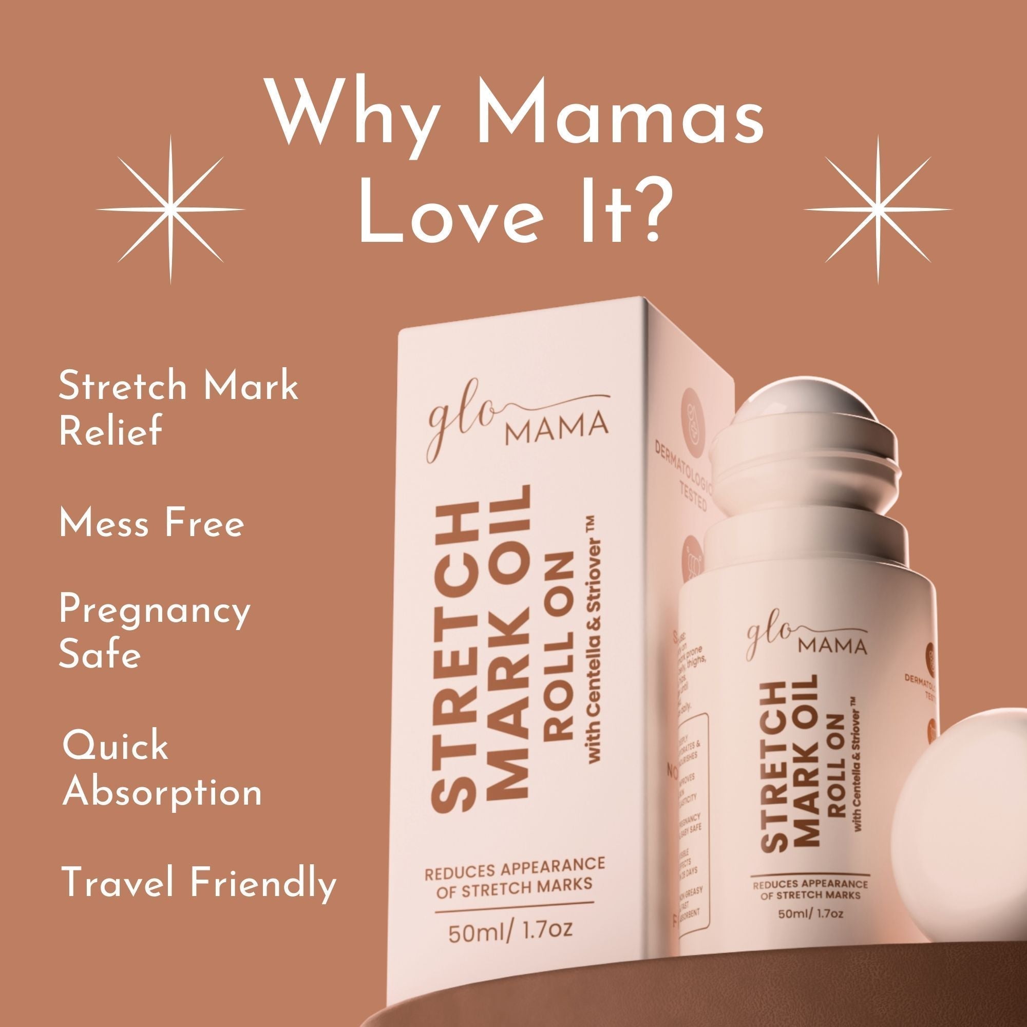 GLO Mama Stretch Mark & Nip Care Combo Pregnancy Safe 100g