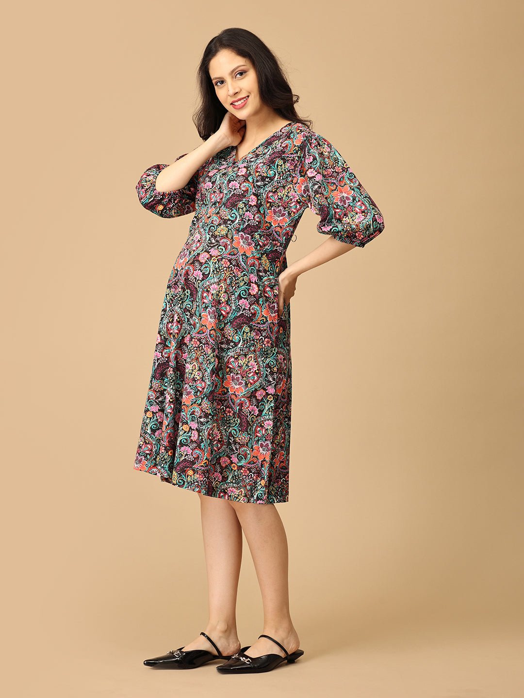  Gloaming Garden Maternity and Nursing Dress Multi
