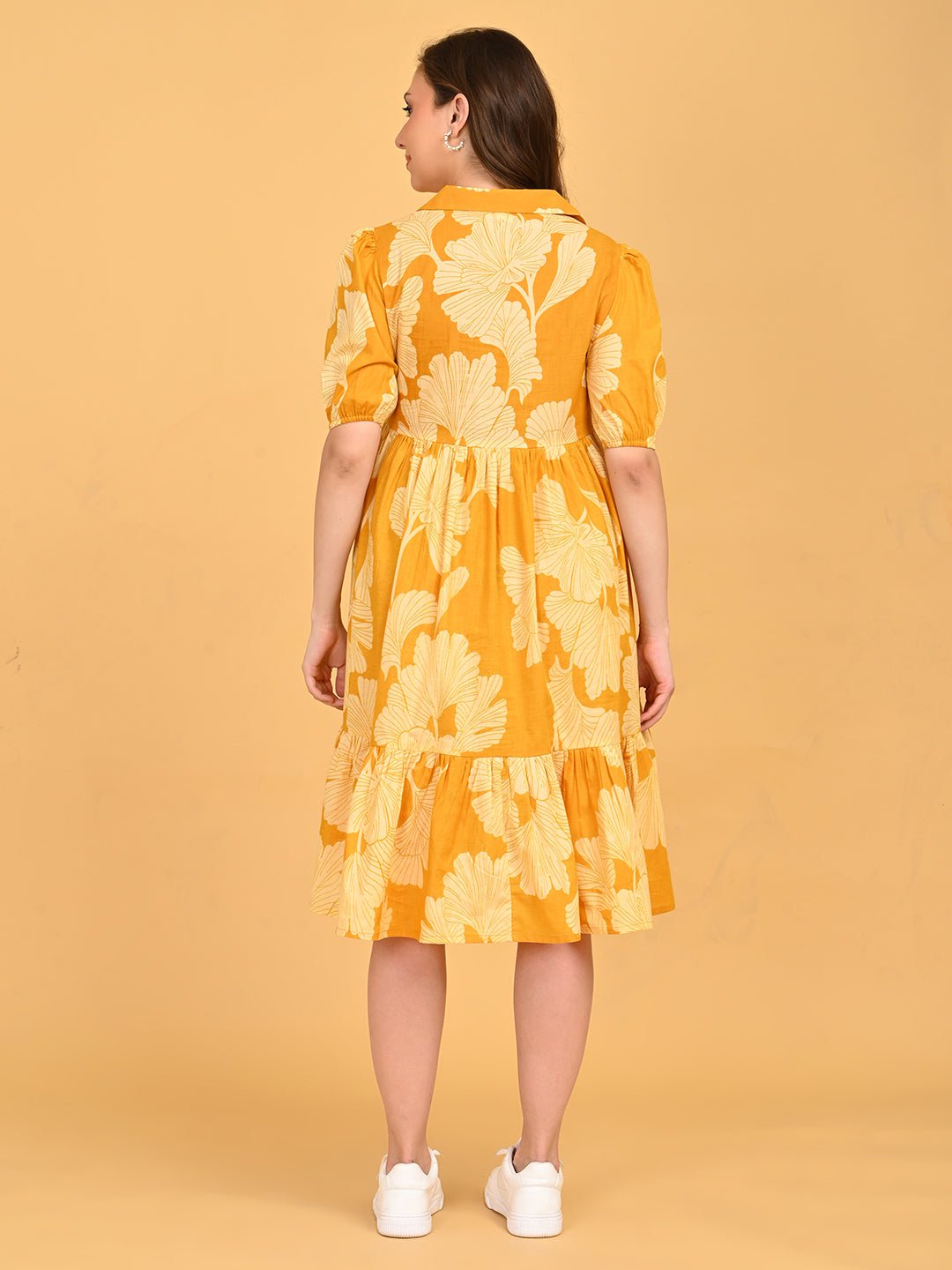  Golden Lily Maternity and Nursing Dress Yellow