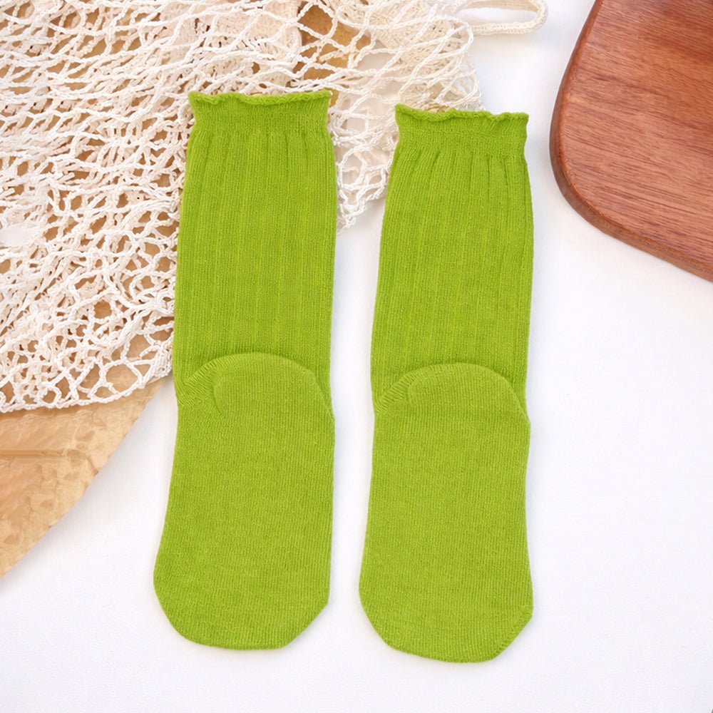 Little Surprise Box Green 3D Deer Stockings Christmas Ankle Socks