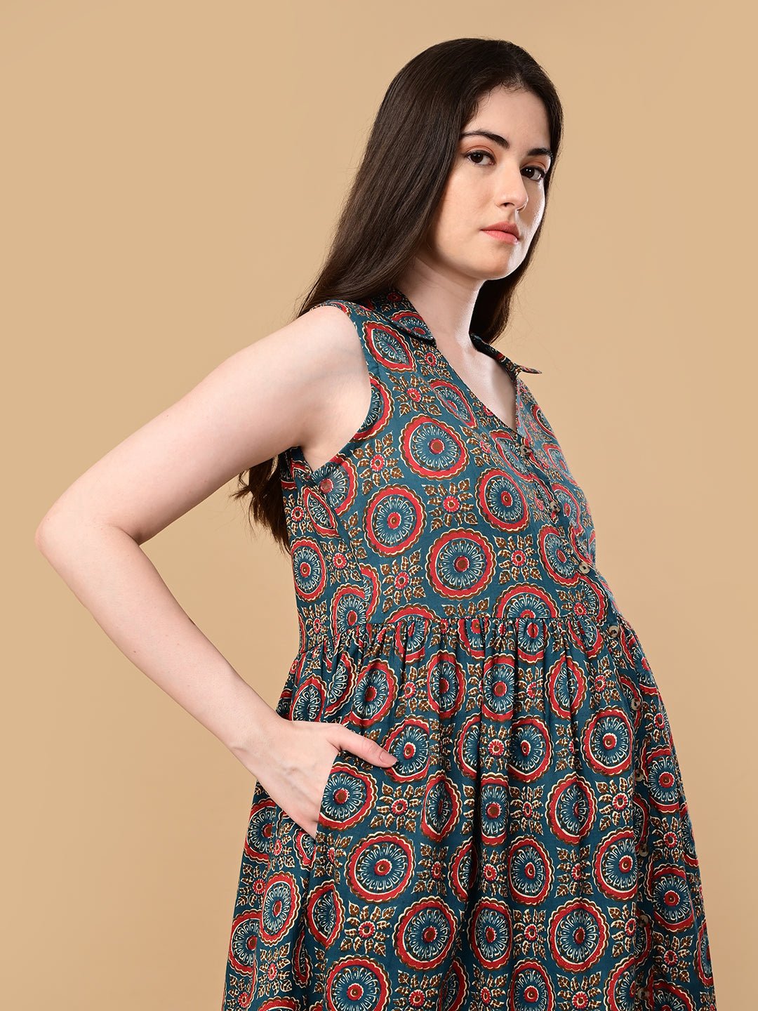  Green Era Maternity and Nursing Dress Green