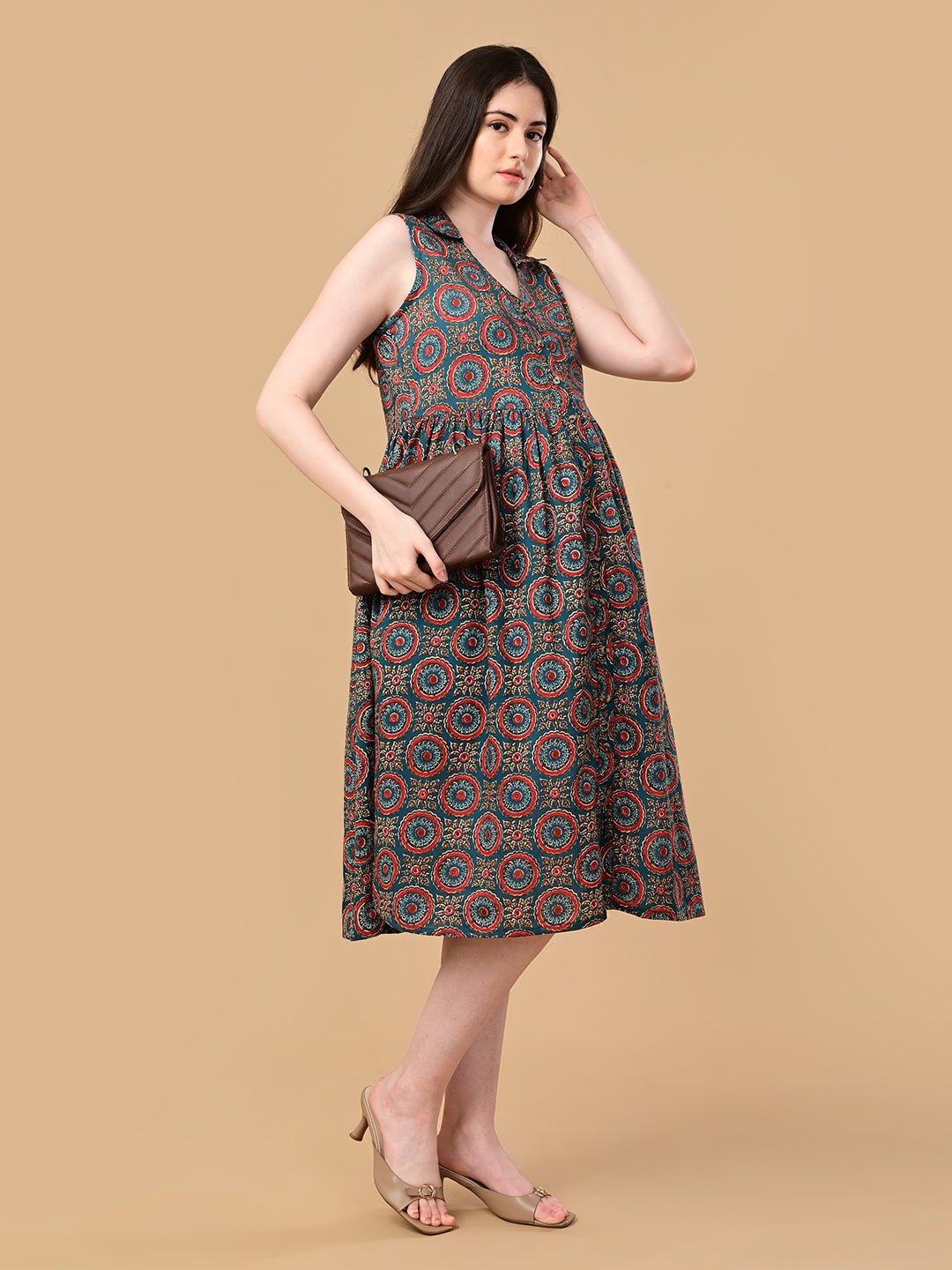  Green Era Maternity and Nursing Dress Green