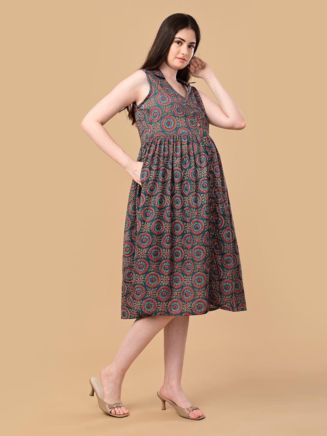  Green Era Maternity and Nursing Dress Green