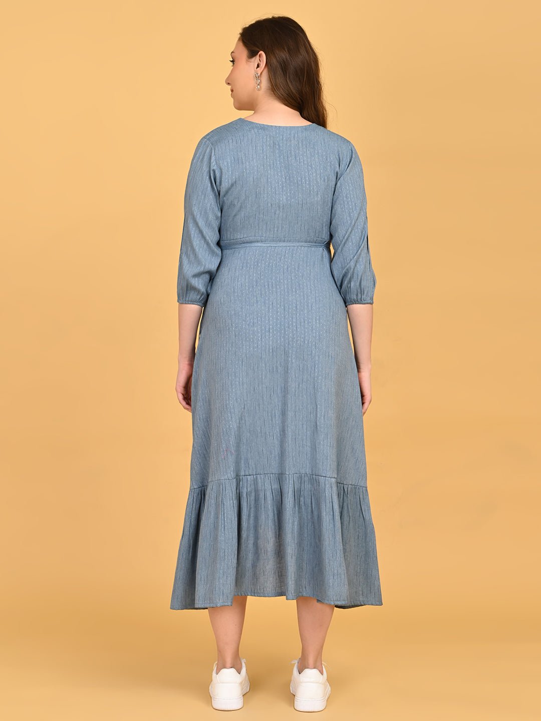  Grey Escape Maternity and Nursing Wrap Dress Grey