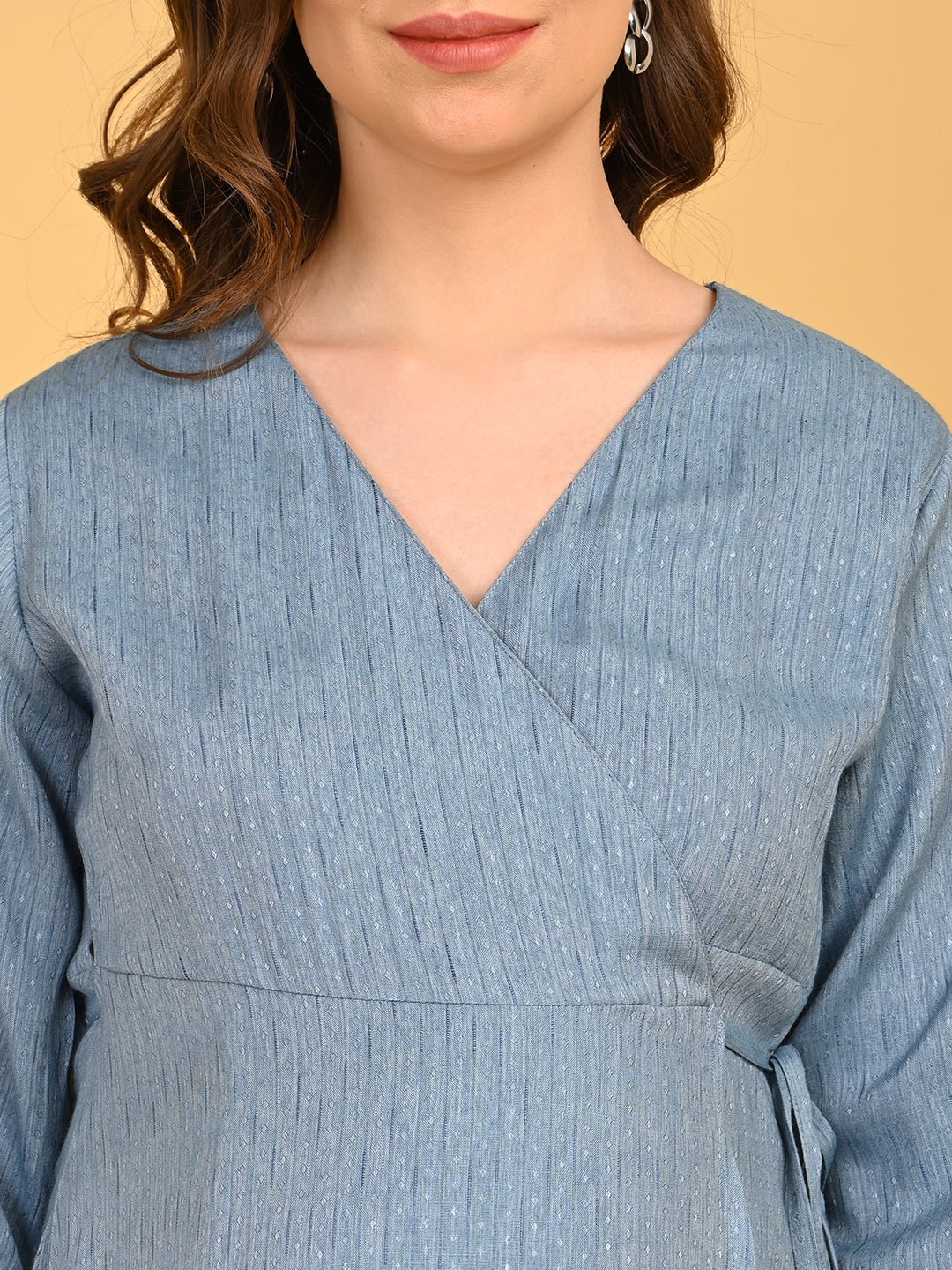  Grey Escape Maternity and Nursing Wrap Dress Grey