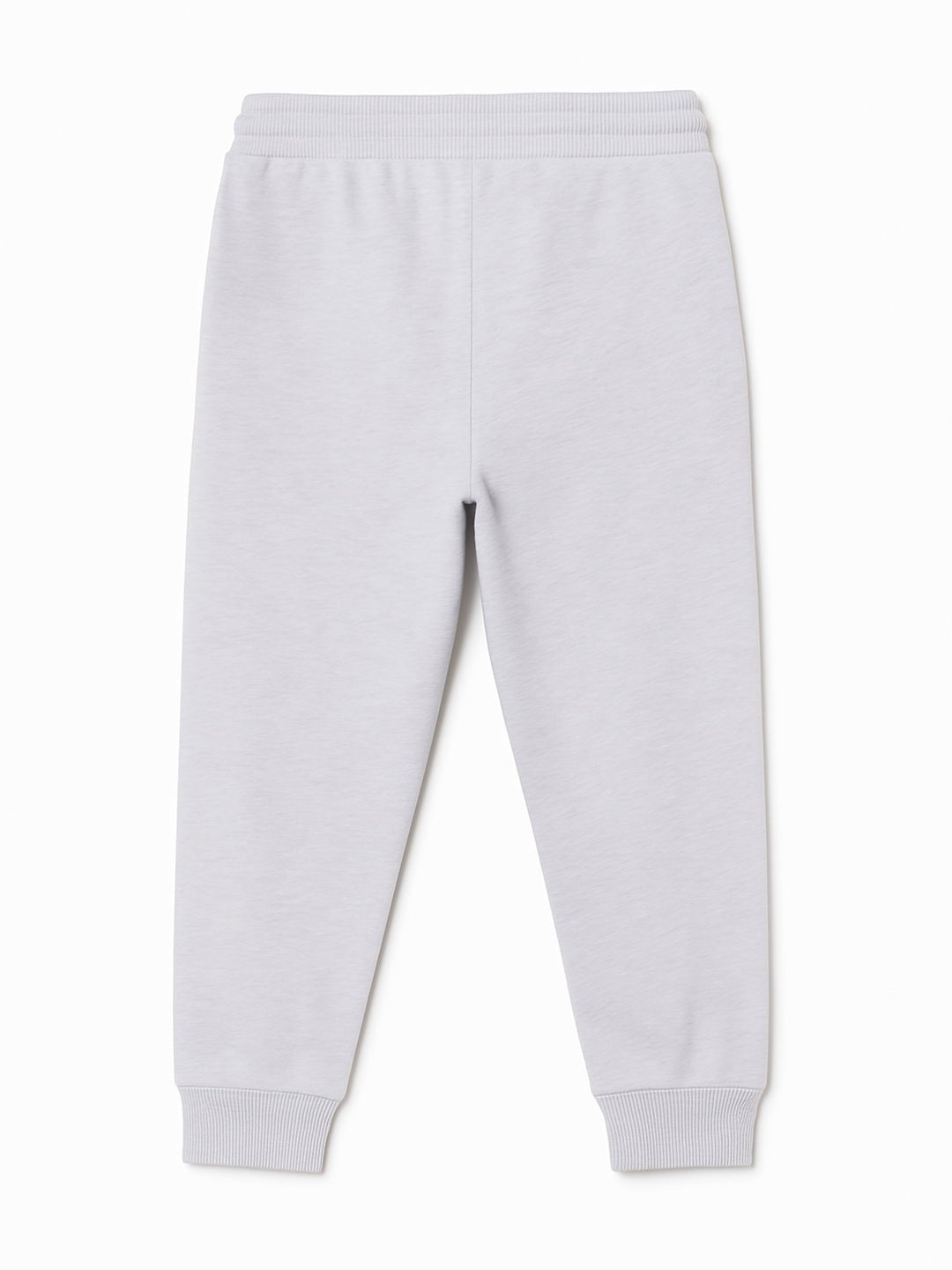 Grey Melange Winter Sweatpants For Kids