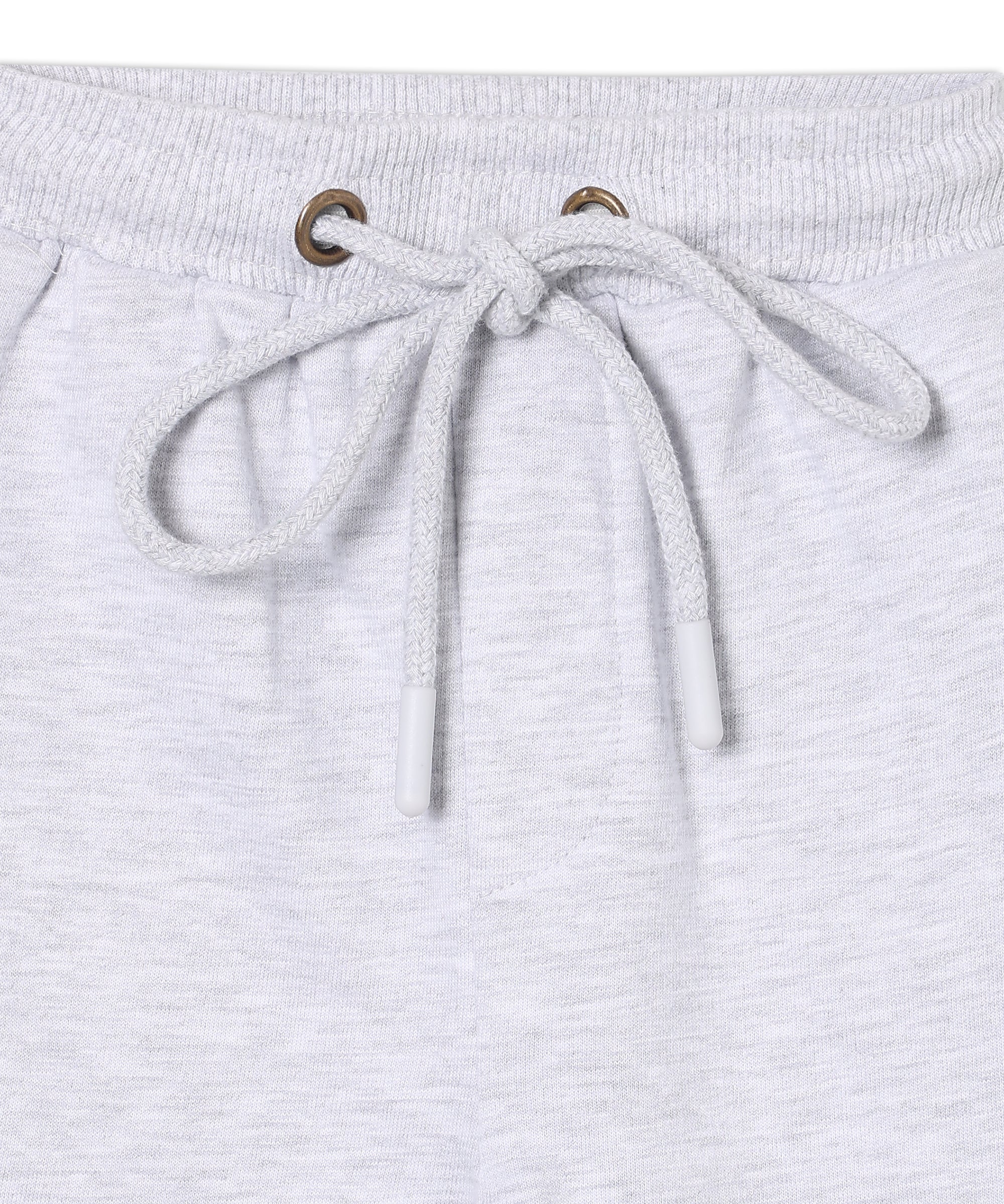 Grey Melange Winter Sweatpants For Kids