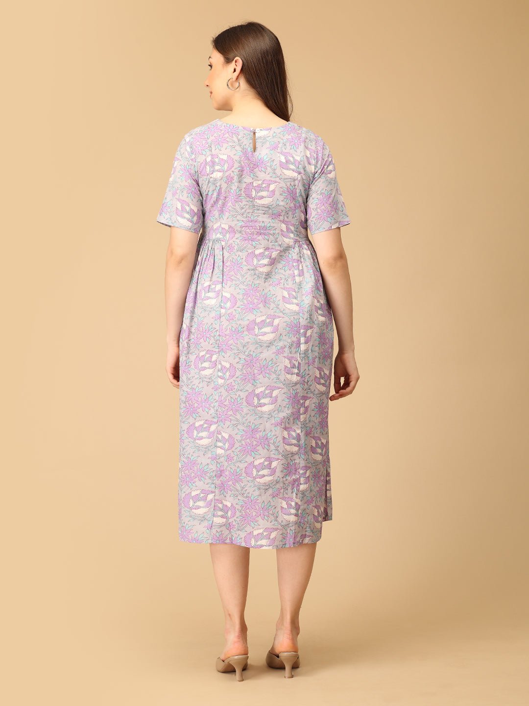  Grey-t Blooms Maternity and Nursing Dress Multi