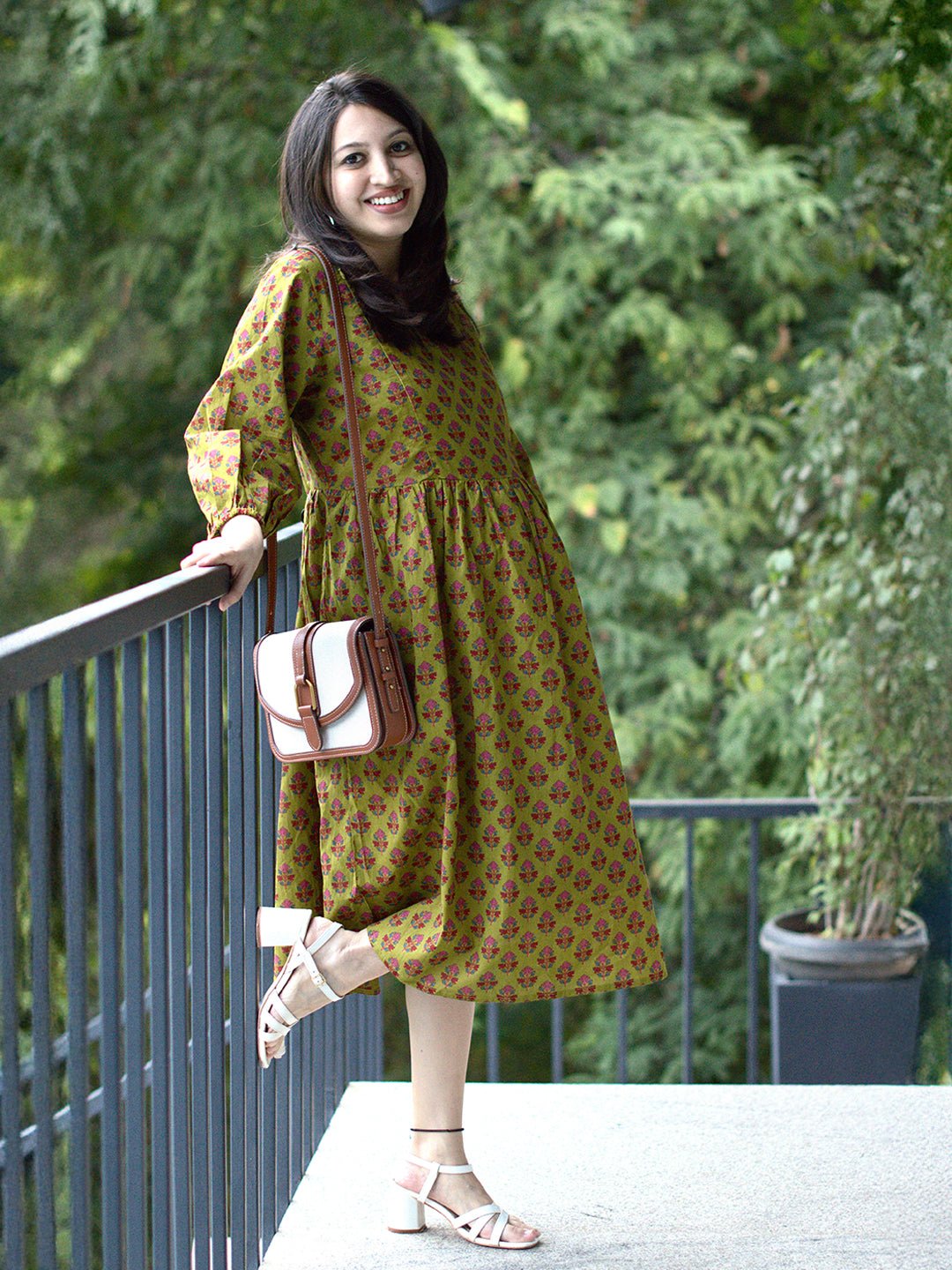  Grin & Green It Maternity and Nursing Dress Multi