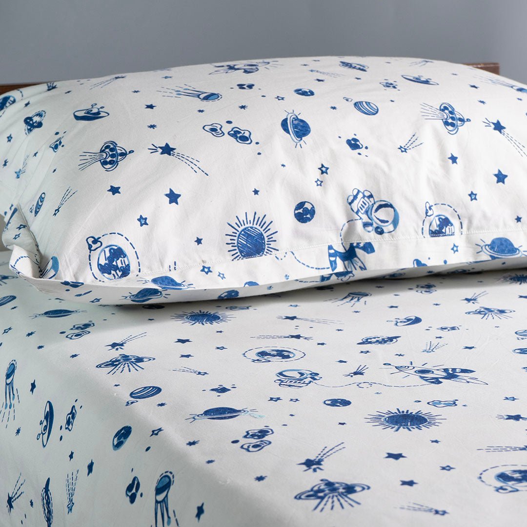 Galactic Adventure 1 PC Cotton Percale Baby Crib Sheet