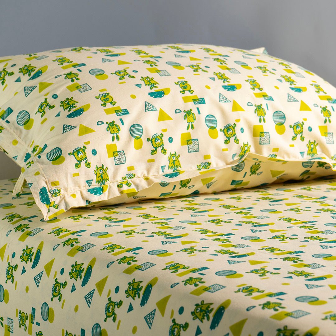 Mischievous Monsters 1 PC Cotton Muslin Baby Crib Sheet