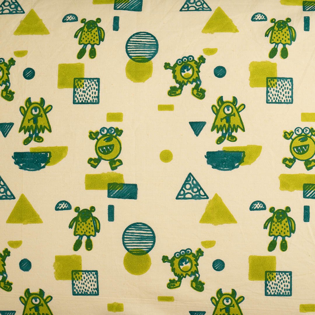 Mischievous Monsters 1 PC Cotton Muslin Baby Crib Sheet