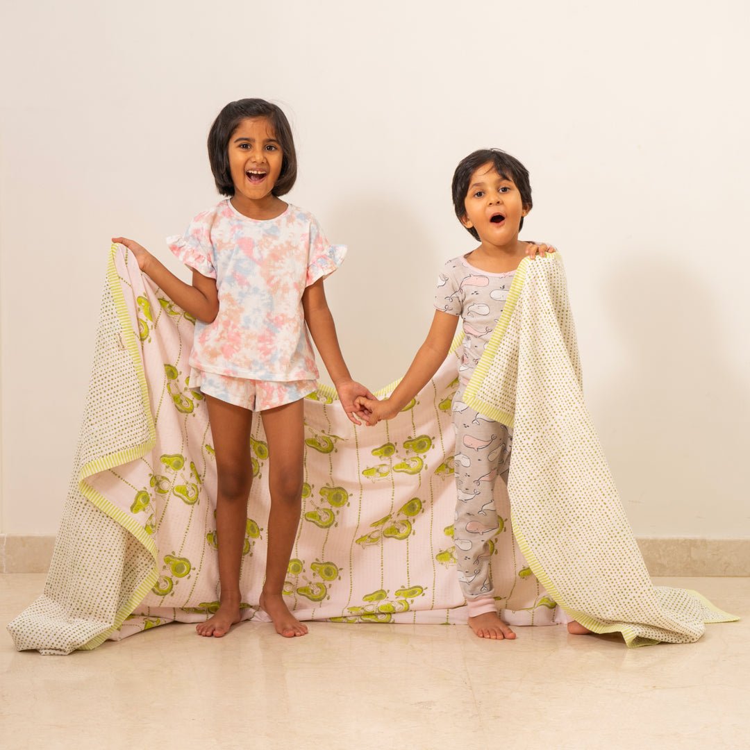 Avocados Jam 1 PC Kids Organic Cotton Dohar Blanket