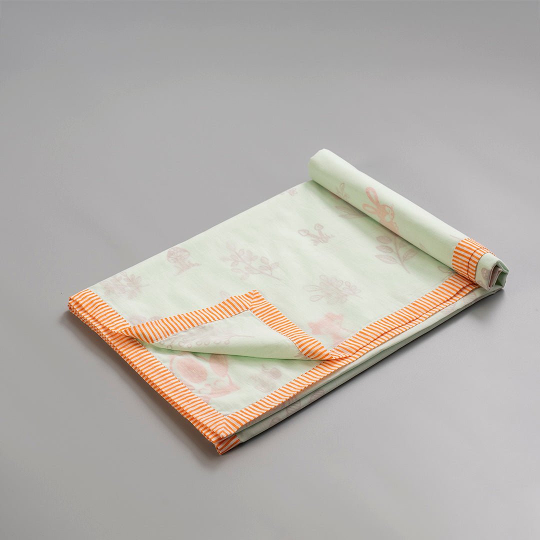 Enchanted Forest Kids Cotton Muslin Dohar Twinning Combo Of 2