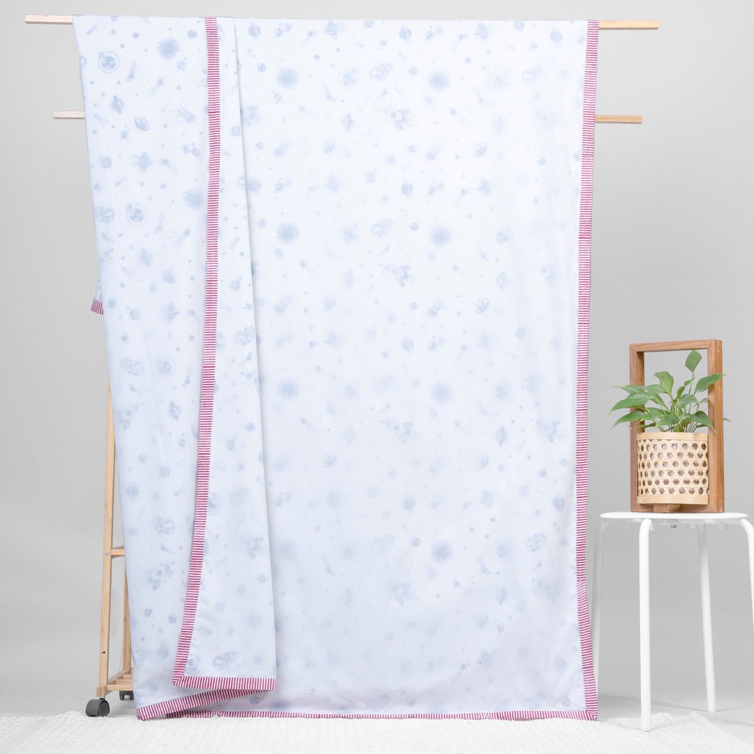 Galactic Adventure Kids Cotton Muslin Dohar 1 PC Blanket