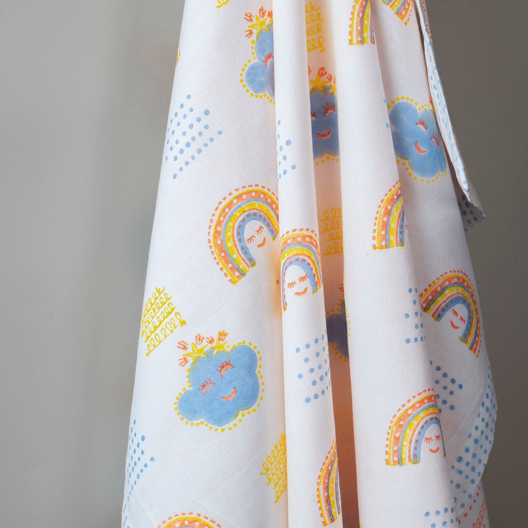 Rainbow Dreams 1 PC Cotton Muslin AC Quilt Blanket Wrap