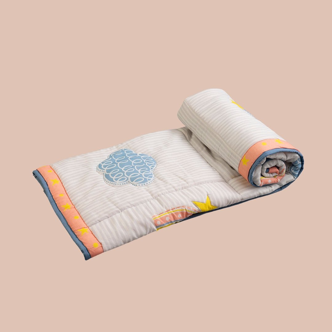 Rainbow Dreams 1 PC Kids Cotton Muslin AC Quilt Blanket